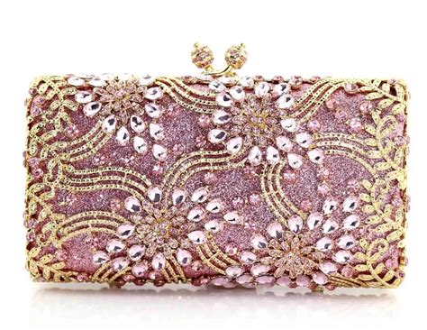 pink evening bag for wedding